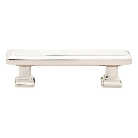 Patioplus 3 in. Geometric Rectangular Cabinet Pull, Bright Nickel PA2006808